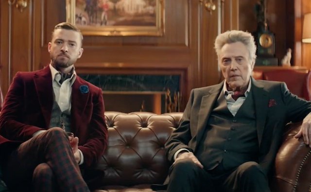 Justin Timberlake et Christopher Walken dans une pub du Super Bowl