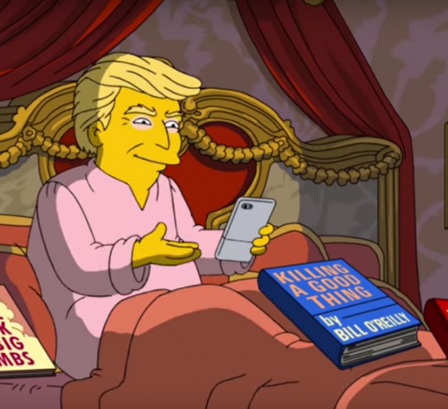 Les 100 premiers jours de Donald Trump à la présidence vu par Les Simpsons