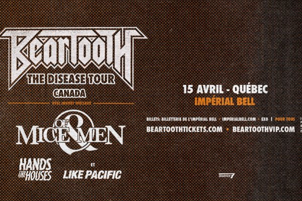 ANNONCE : Beartooth à Québec avec invités! 