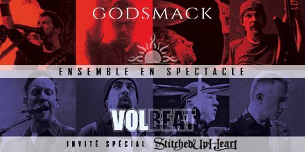 Une première partie s'ajoute à Godsmack et Volbeat au Centre Vidéotron!