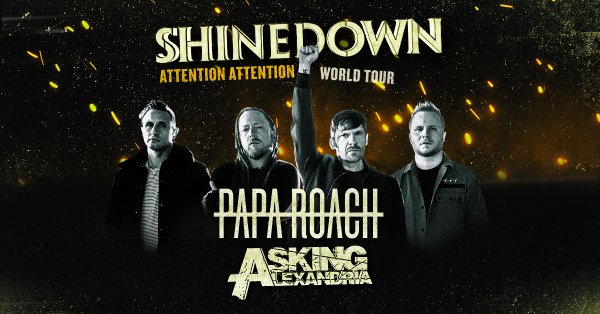 SHINEDOWN, PAPA ROACH et ASKING ALEXANDRIA au Centre Vidéotron!