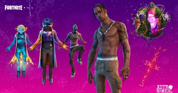 Travis Scott a réuni plus de 12,3 millions de joueurs de Fortnite